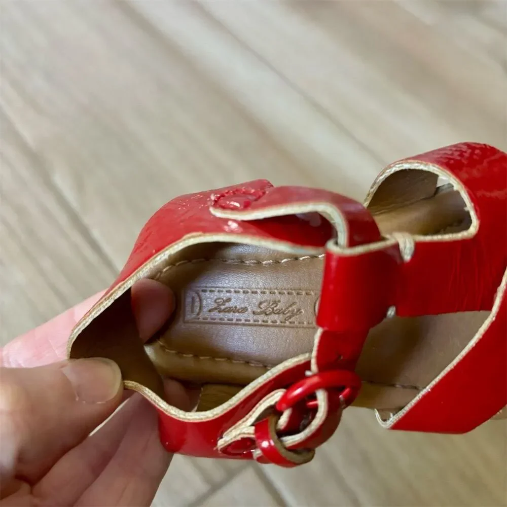 Baby Unisex Red Sandals Size 19 Toddler Shoes